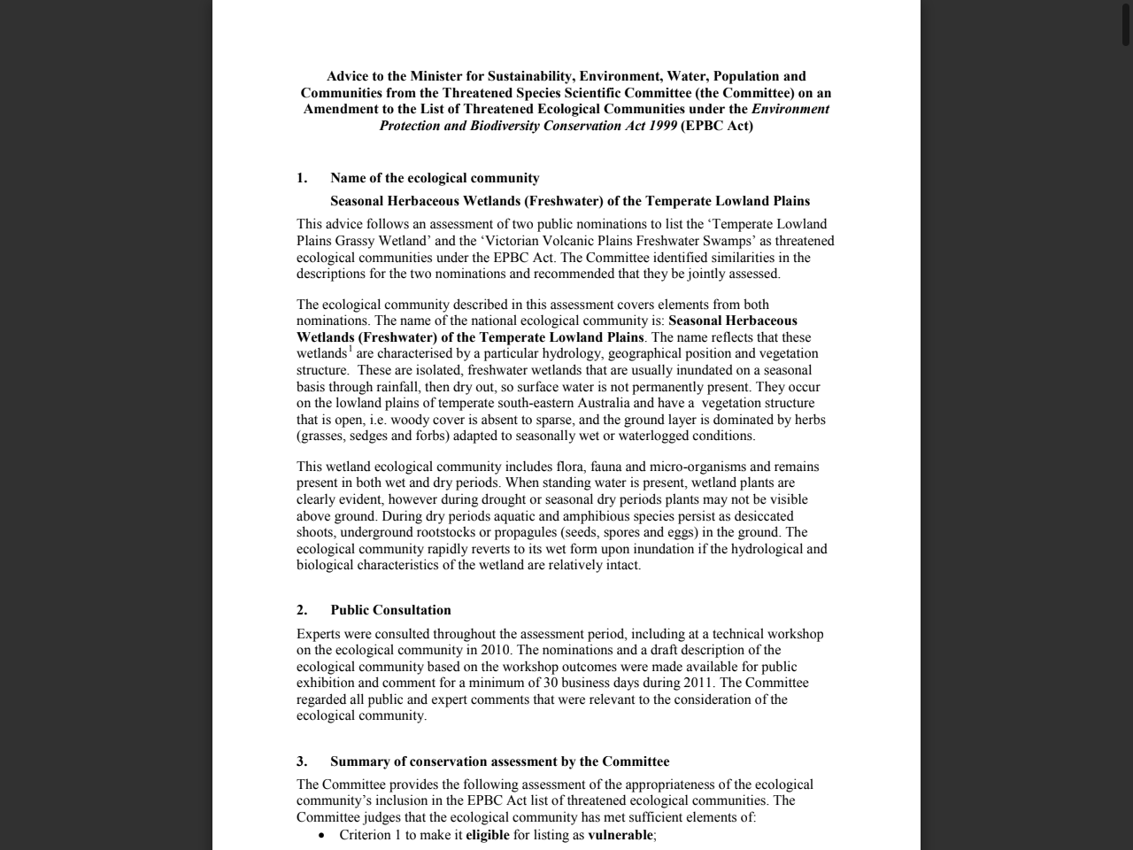 Preview of Australian Government Department of the Environment, Water, Heritage and the Arts. (2010). A guide to managing Box Gum Grassy Woodlands.