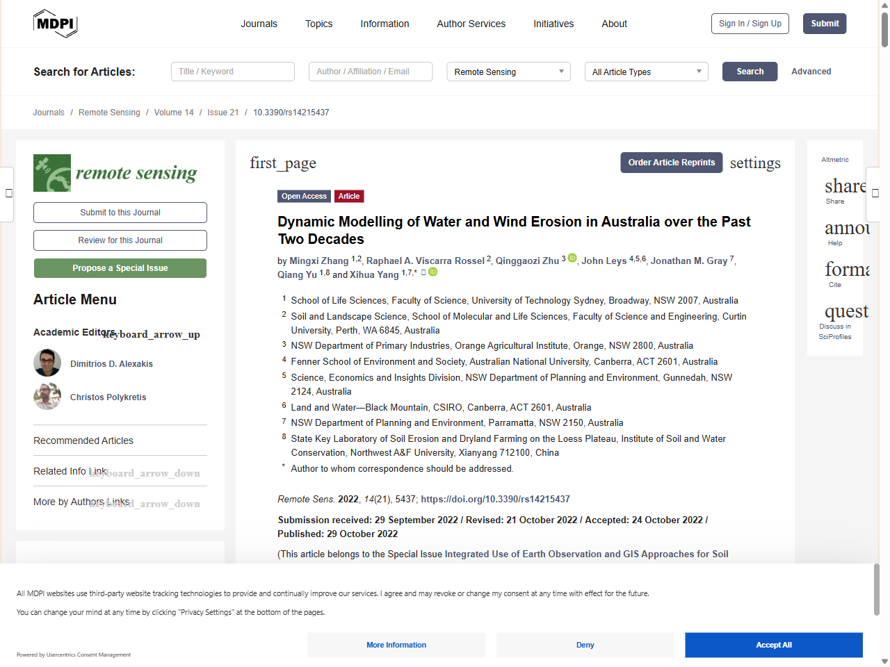 Preview of Dynamic Modelling of Water and Wind Erosion in Australia over the Past Two Decades - MDPI, accessed on May 29, 2025