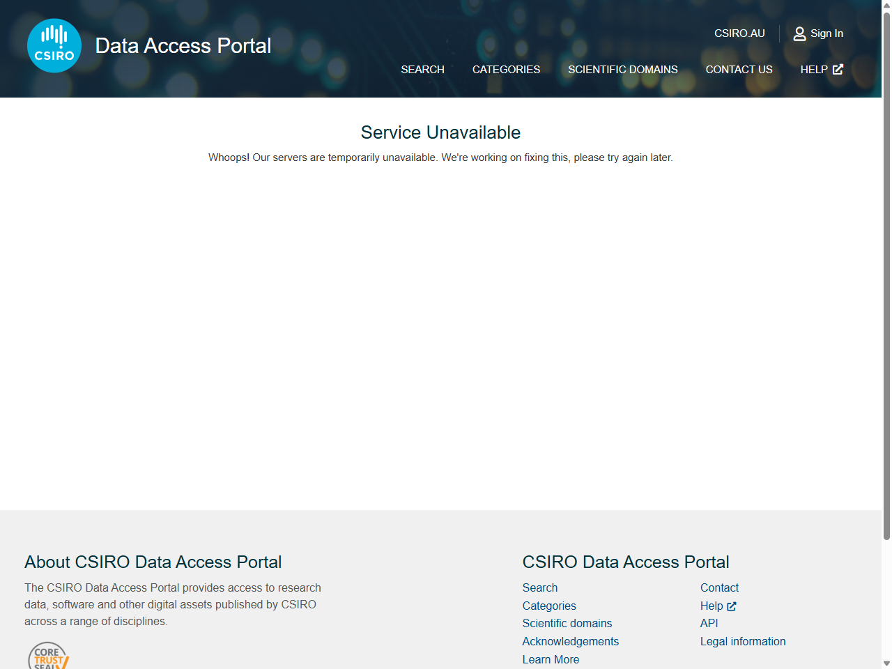 Preview of TERN Soil Data Federator - CSIRO Data Access Portal, accessed May 16, 2025,