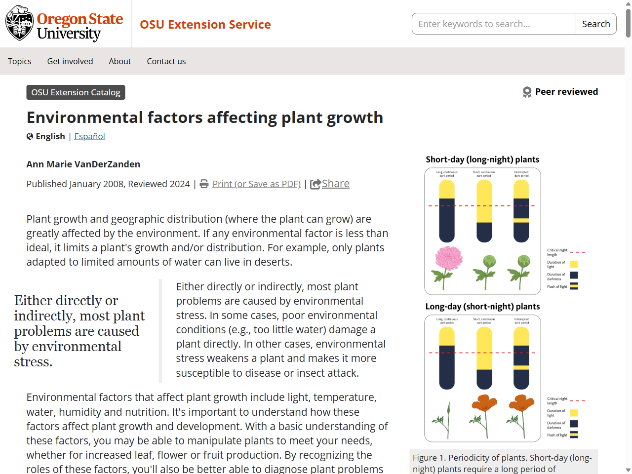 Preview of Environmental factors affecting plant growth | OSU Extension Service, accessed August 9, 2025