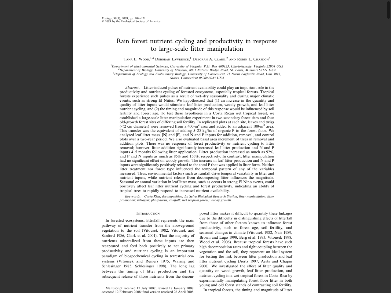 Preview of The Effect of Leaf Litter Cover on Surface Runoff and Soil Erosion in Northern China - PMC