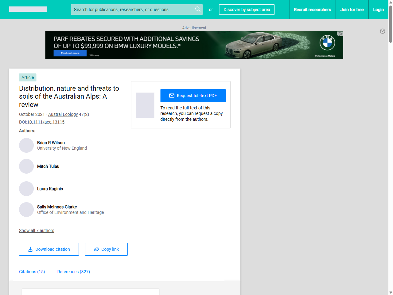 Preview of Distribution, nature and threats to soils of the Australian Alps: A review - ResearchGate, accessed August 28, 2025,