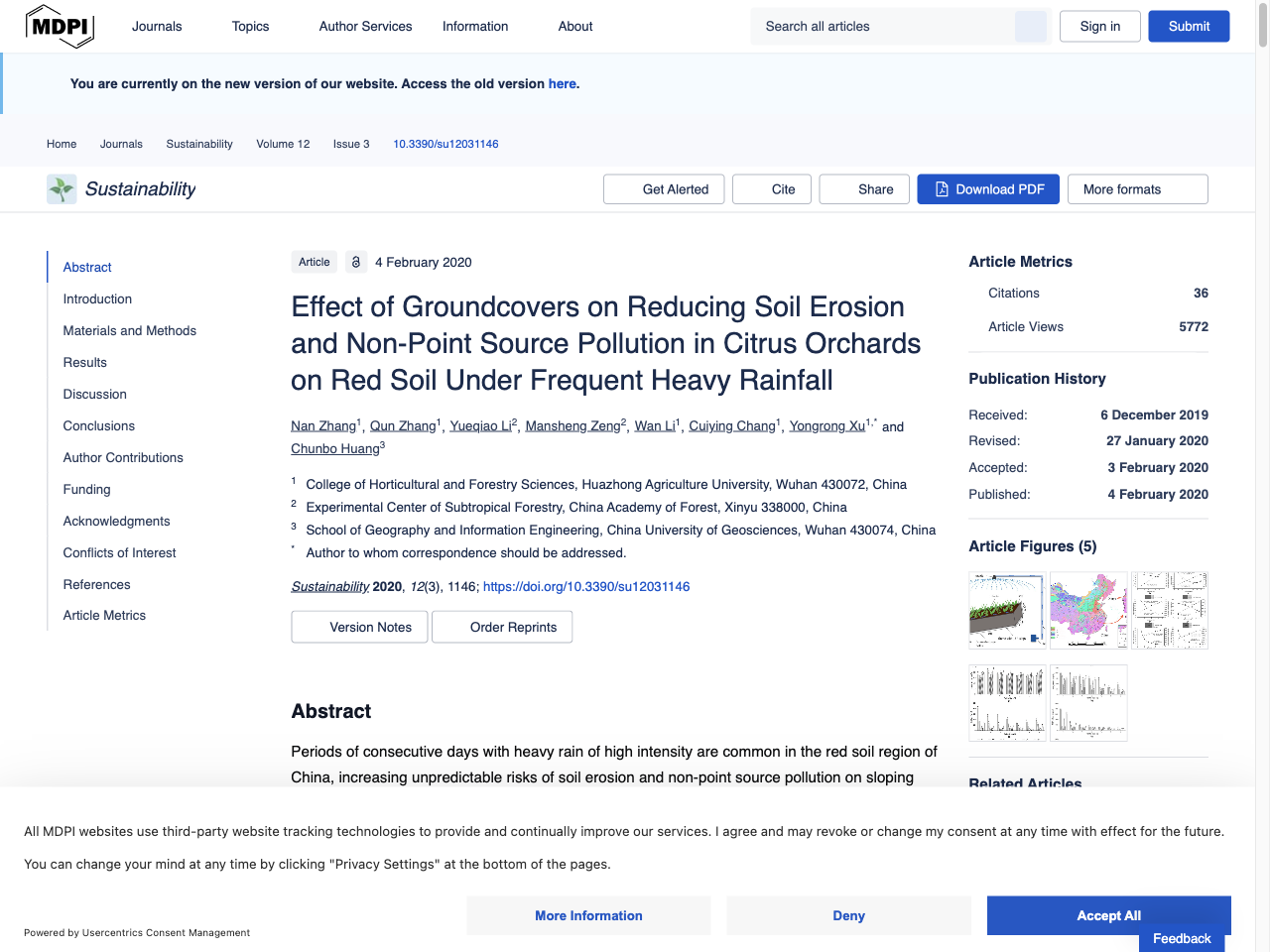 Preview of Effect of Groundcovers on Reducing Soil Erosion and Non-Point Source Pollution in Citrus Orchards on Red Soil Under Frequent Heavy Rainfall - MDPI, accessed July 22, 2025, 