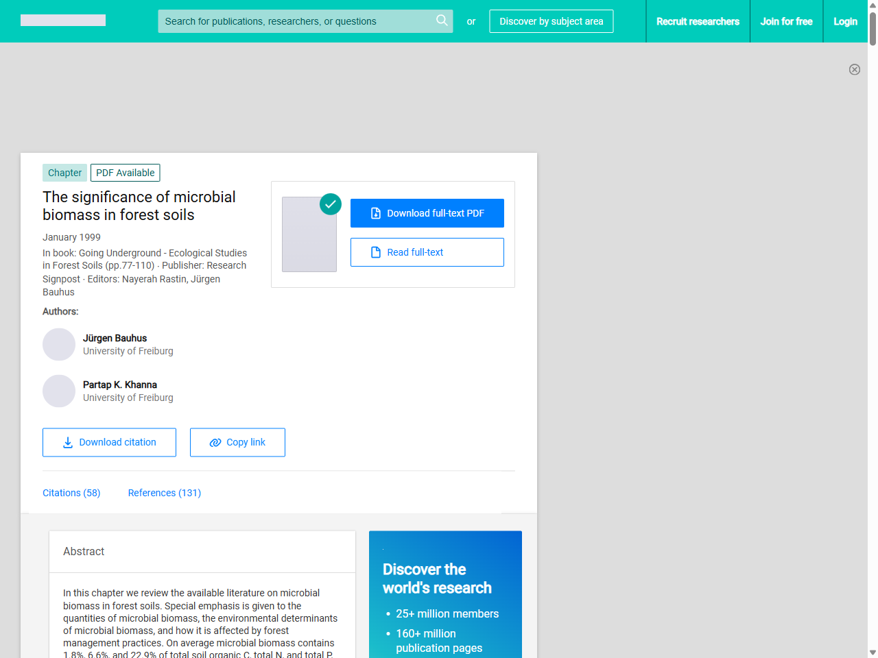 Preview of A meta-analysis of soil microbial biomass responses to forest ..., accessed July 23, 2025