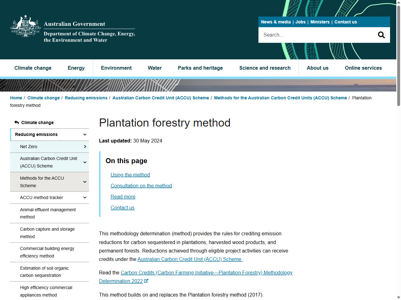 Preview of Plantation forestry method - DCCEEW