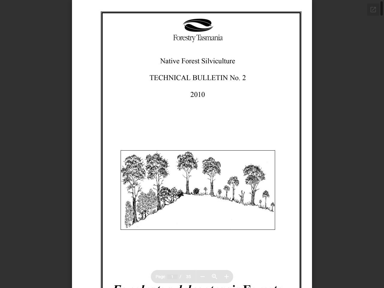 Preview of Sustainable Timber Tasmania Technical Bulletin 2: Eucalyptus delegatensis Forests