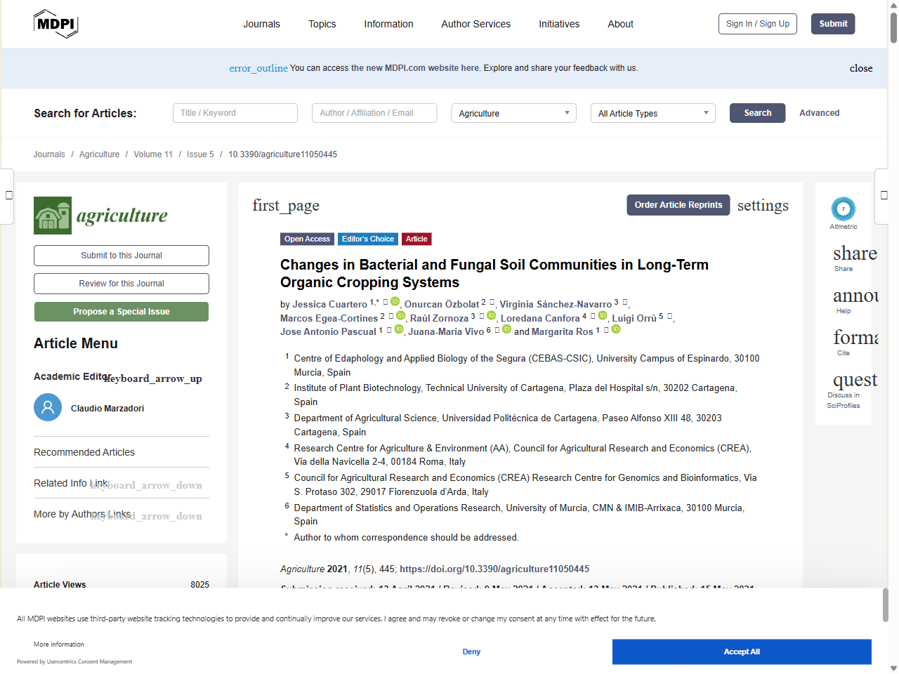 Preview of The Effects of Cropping Regimes on Fungal and Bacterial Communities of Wheat and Faba Bean in a Greenhouse Pot Experiment Differ between Plant Species and Compartment - Frontiers