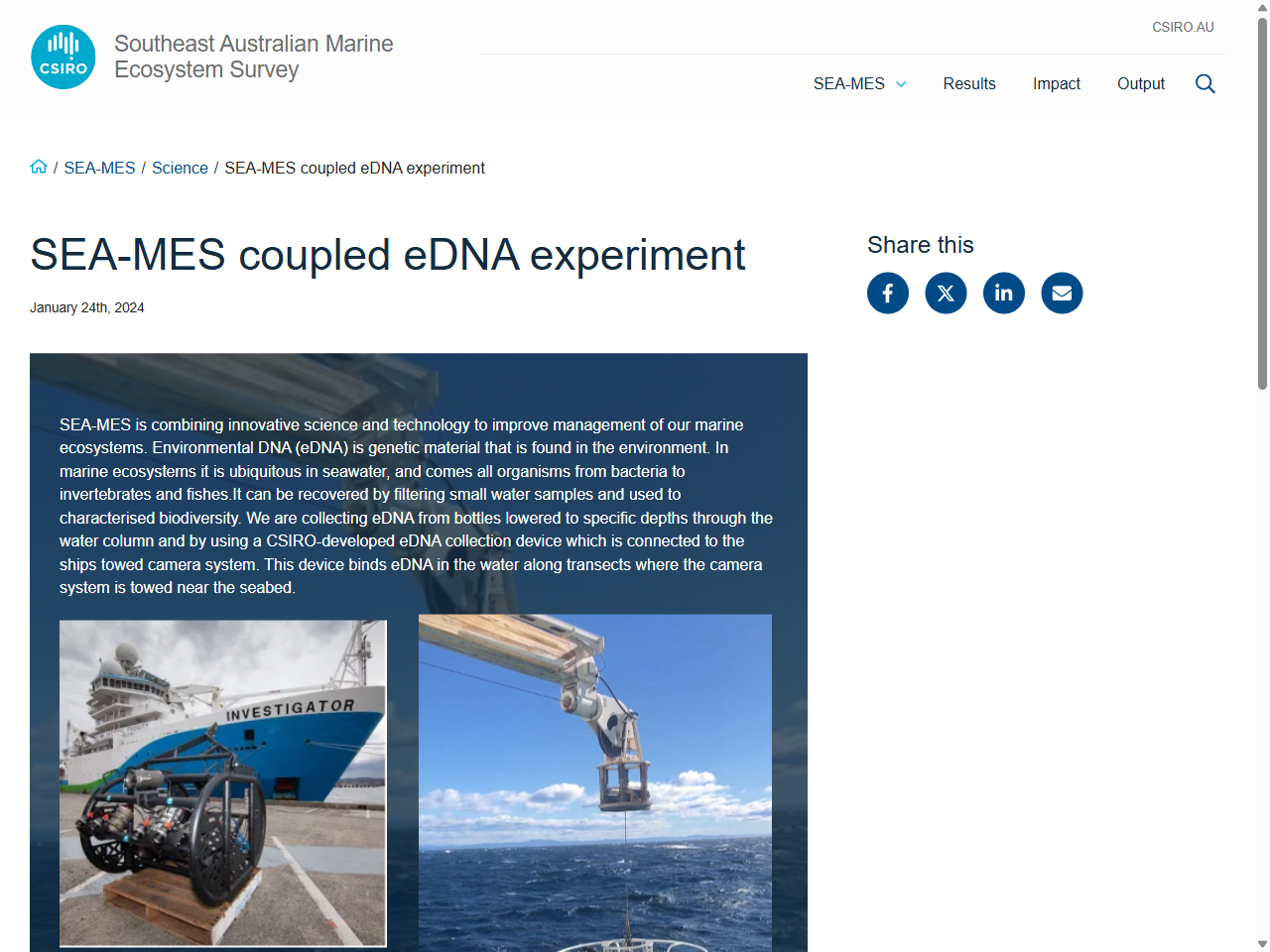 Preview of A three-year, Australian-wide, environmental DNA (eDNA) study reveals spatial and temporal patterns in marine biodiversity - CSIRO Research Publications Repository, accessed August 17, 2025