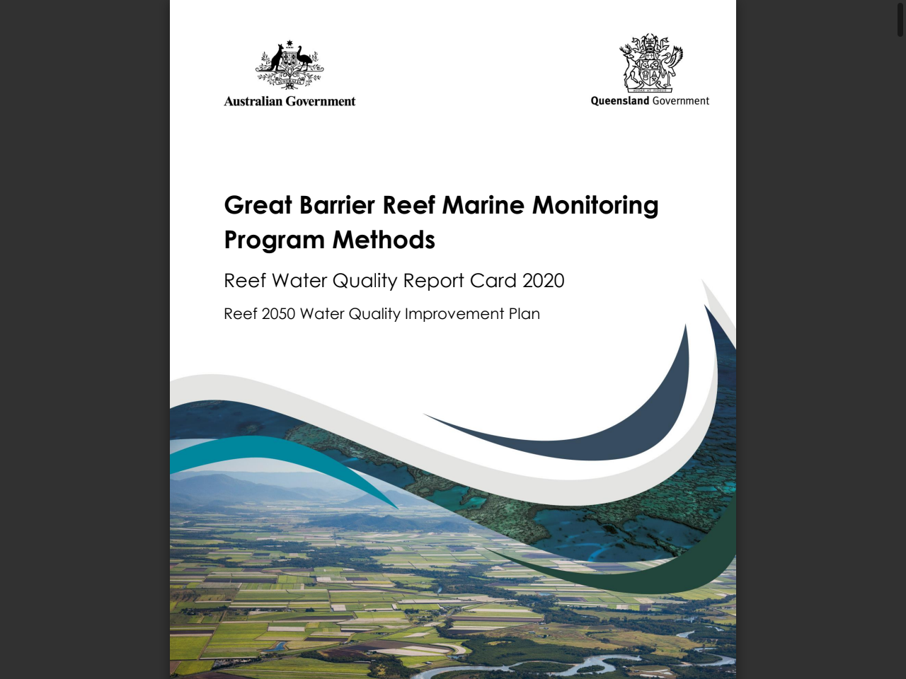 Preview of Reef Water Quality Report Card 2020 Great Barrier Reef Marine Monitoring Program Methods, accessed July 22, 2025