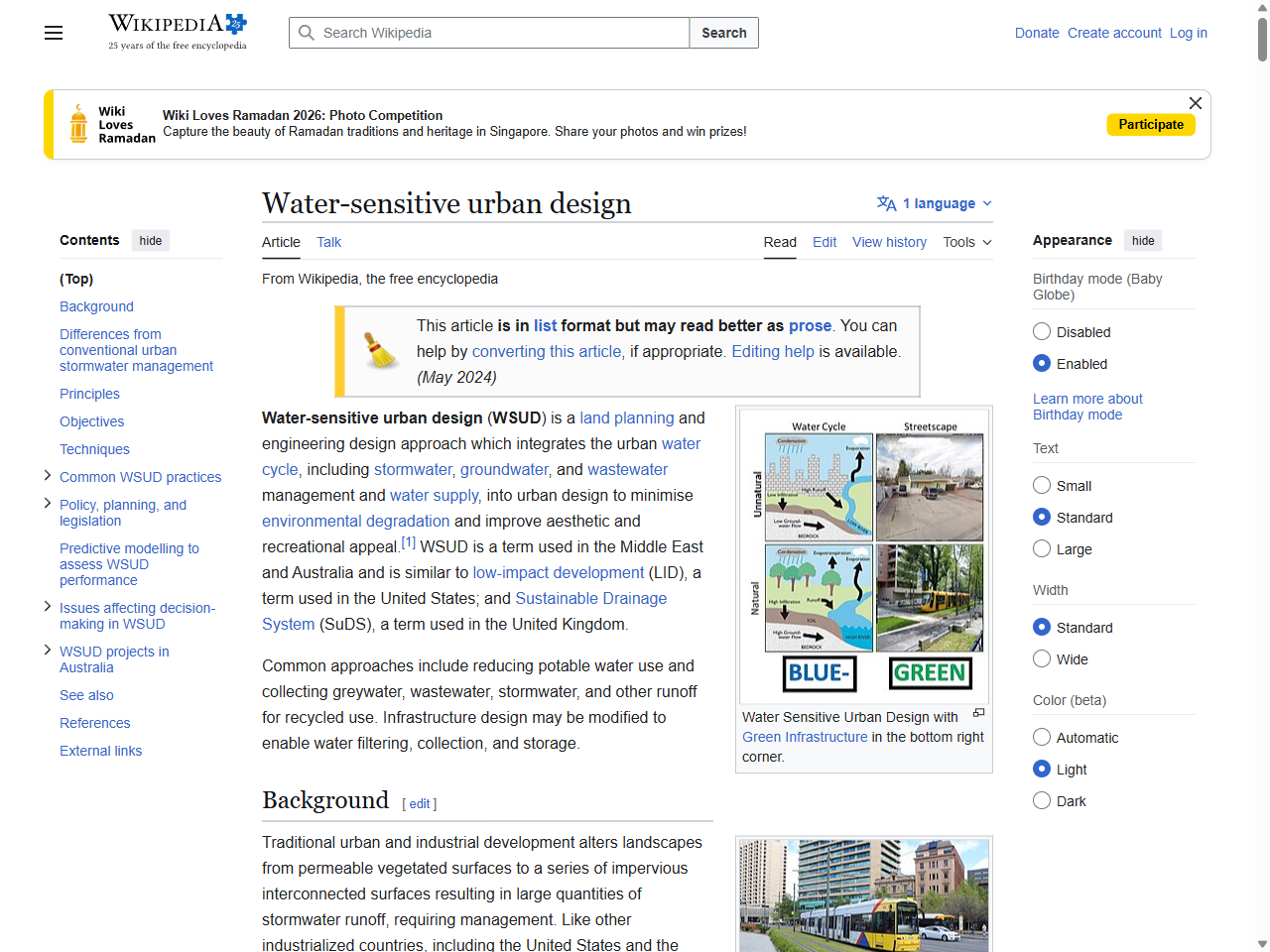 Preview of Water-sensitive urban design - Wikipedia, accessed August 11, 2025, 