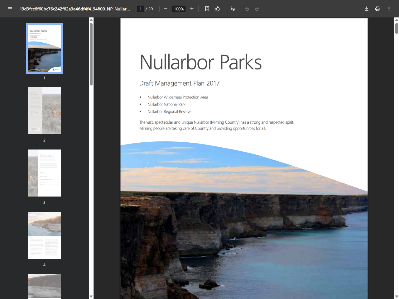 Preview of Nullarbor Parks - YourSAy