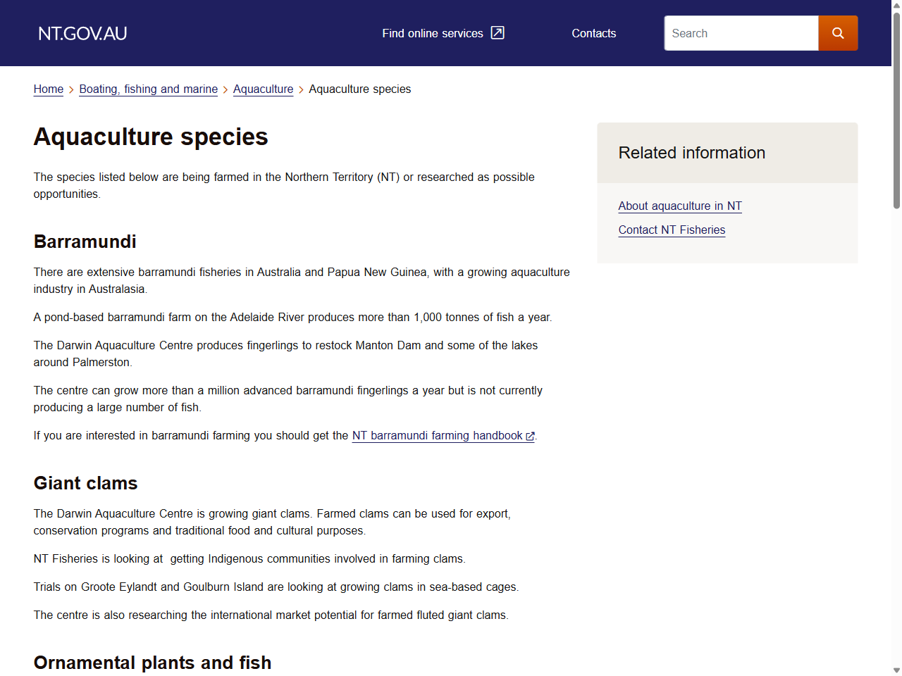Preview of Aquaculture species | NT.GOV.AU, accessed August 1, 2025, 