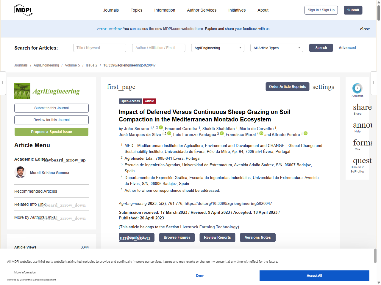 Preview of Impact of Deferred Versus Continuous Sheep Grazing on Soil Compaction in the Mediterranean Montado Ecosystem - MDPI