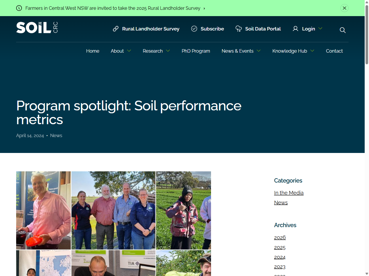 Preview of Program spotlight: Soil performance metrics - Soil CRC, accessed August 4, 2025,