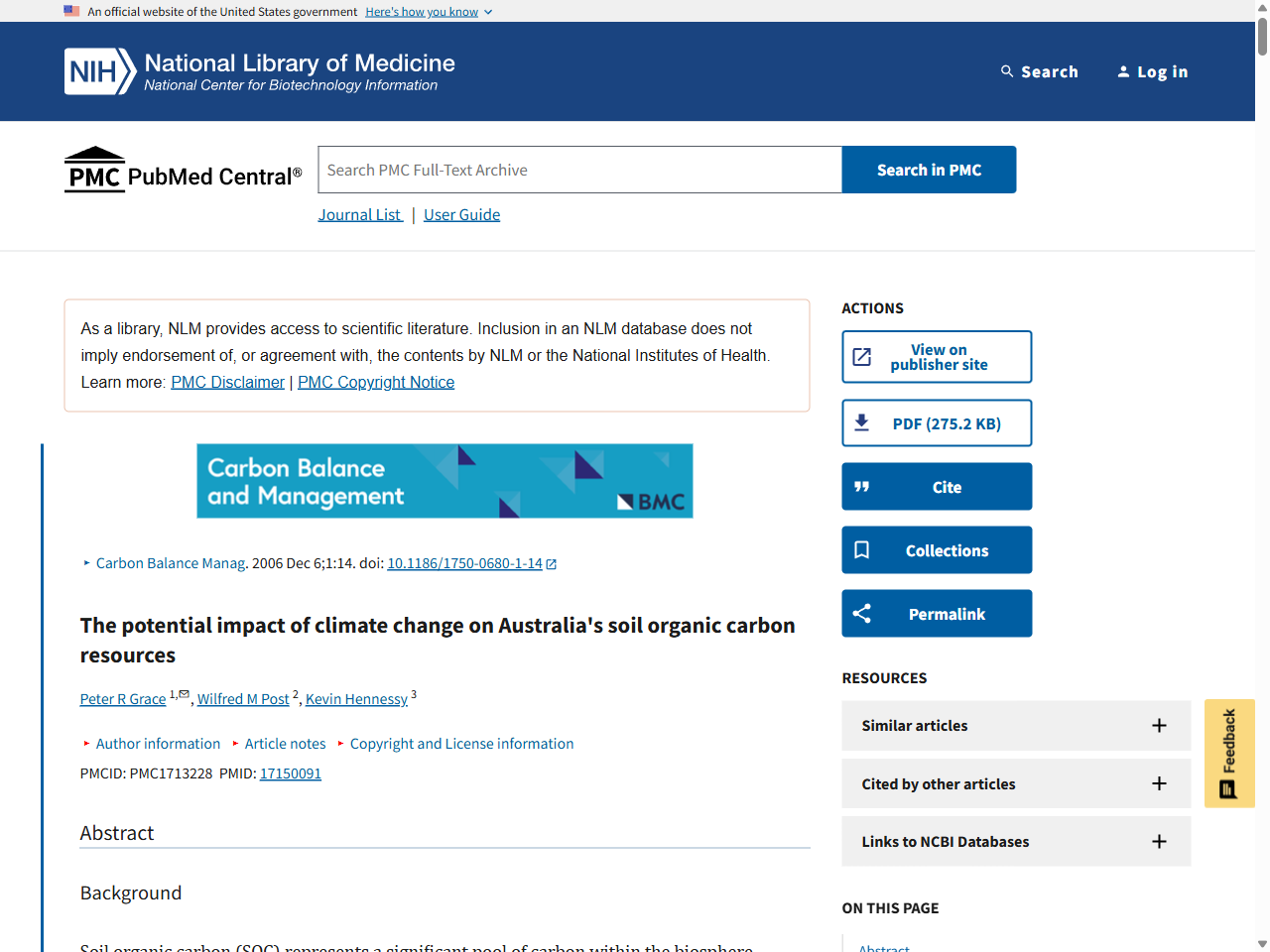 Preview of The potential impact of climate change on Australia's soil organic carbon resources - PMC, accessed August 5, 2025