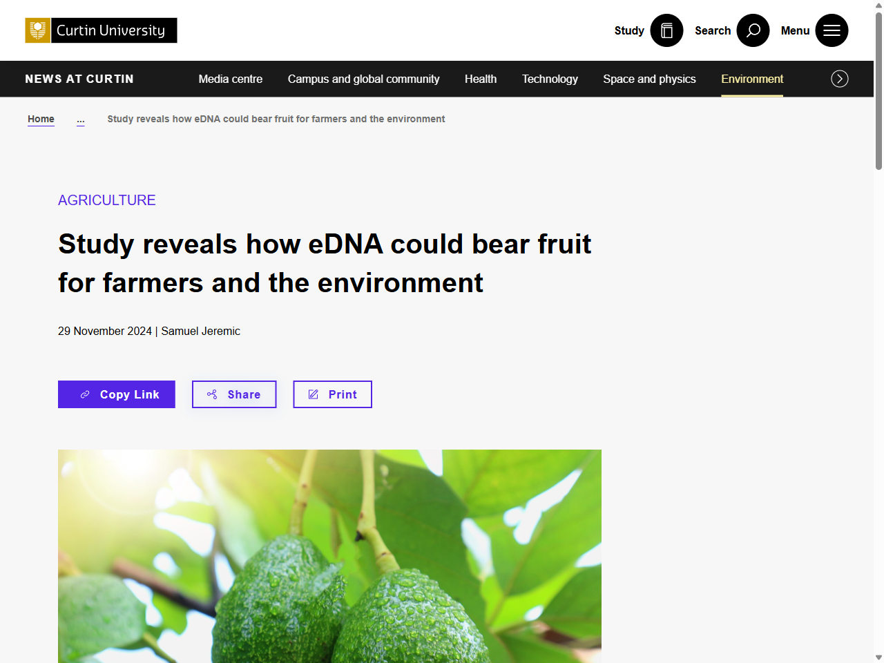 Preview of Environmental DNA (eDNA) a powerful tool for food security - South West NRM