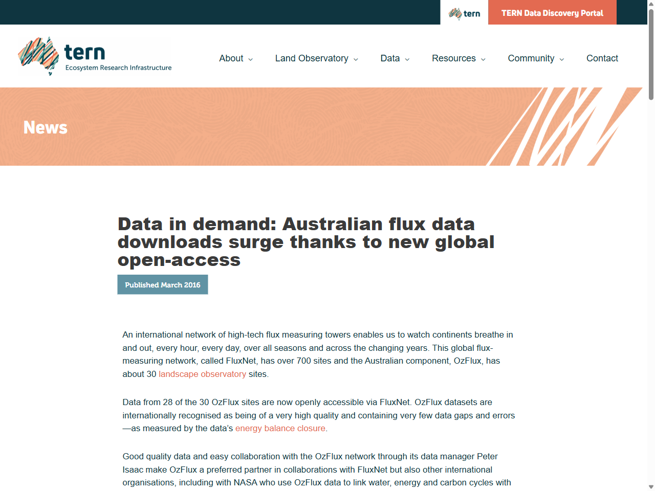 Preview of Data in demand: Australian flux data downloads surge thanks to new global open-access, accessed August 9, 2025