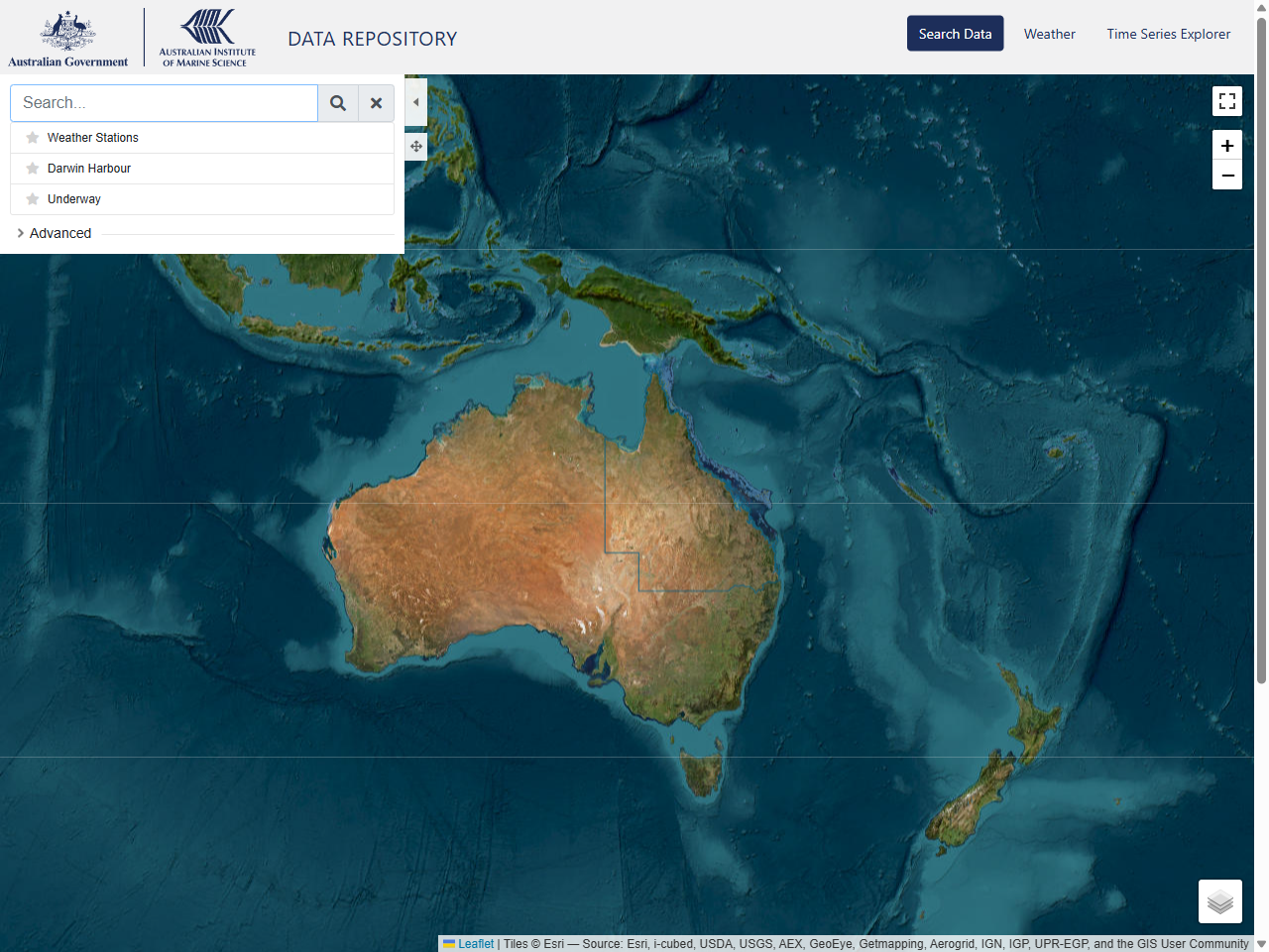 Preview of Water Quality dataset, Great Barrier Reef | AIMS Data Repository