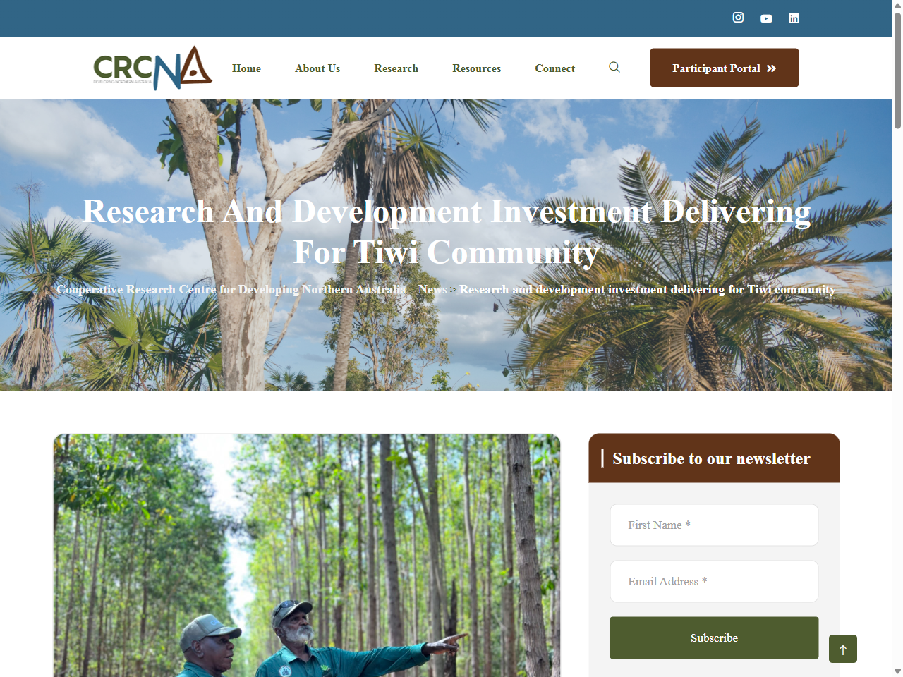 Preview of Research and development investment delivering for Tiwi community, accessed July 30, 2025, 