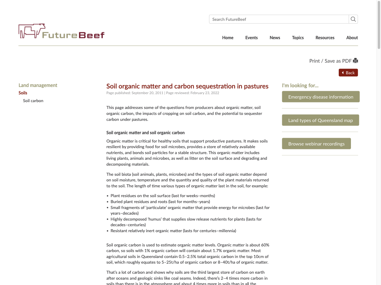 Preview of Soil organic matter and carbon sequestration in pastures - FutureBeef, accessed August 5, 2025, 