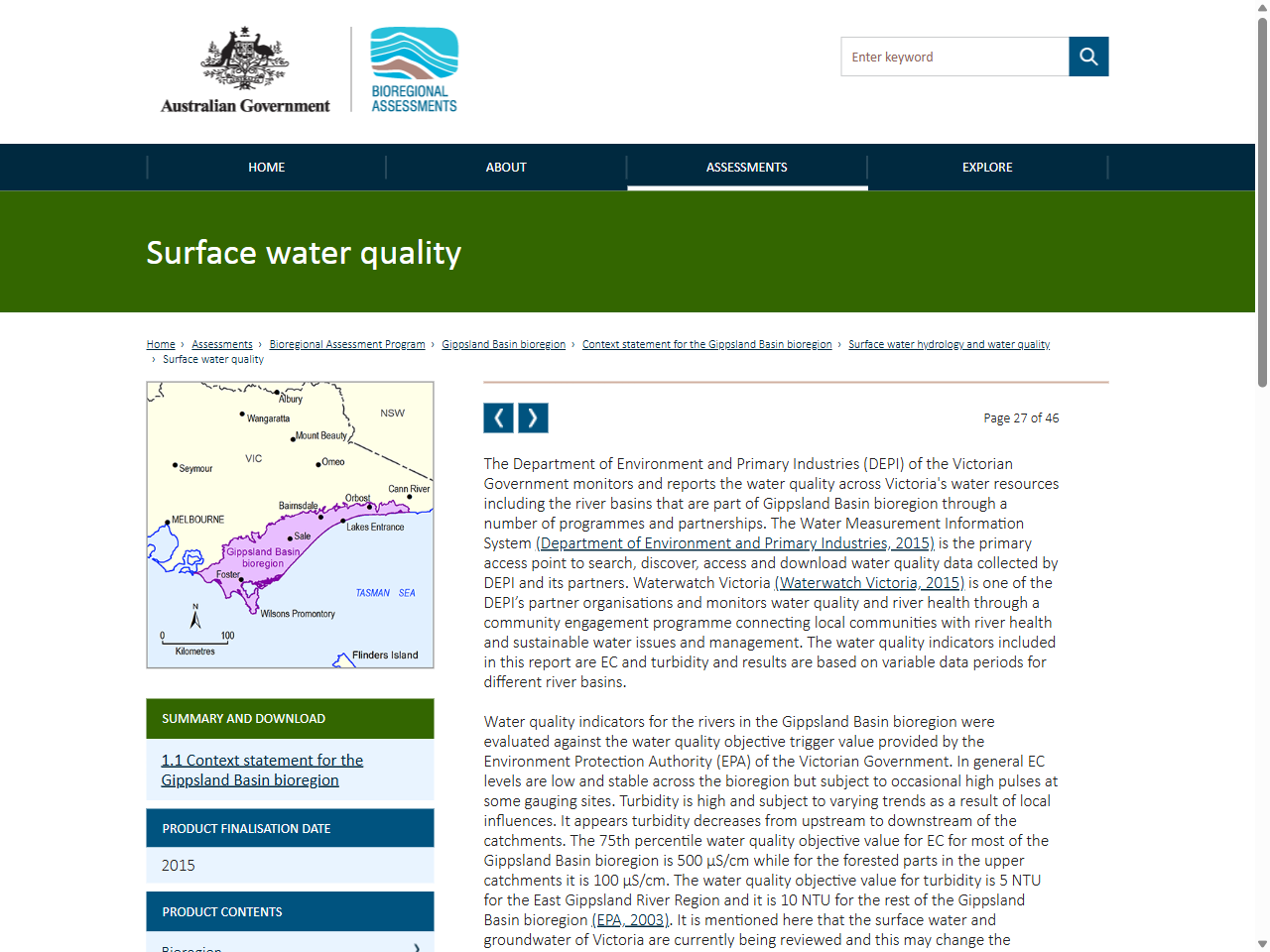 Preview of Water Quality Objectives - Border Rivers - NSW Government