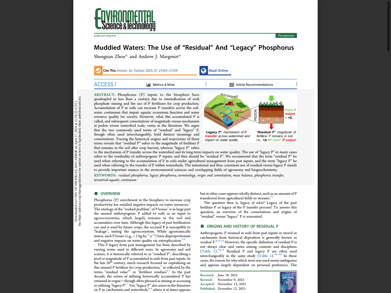 Preview of Muddied Waters: The Use of “Residual” And “Legacy” Phosphorus - Graham Sustainability Institute, accessed August 4, 2025
