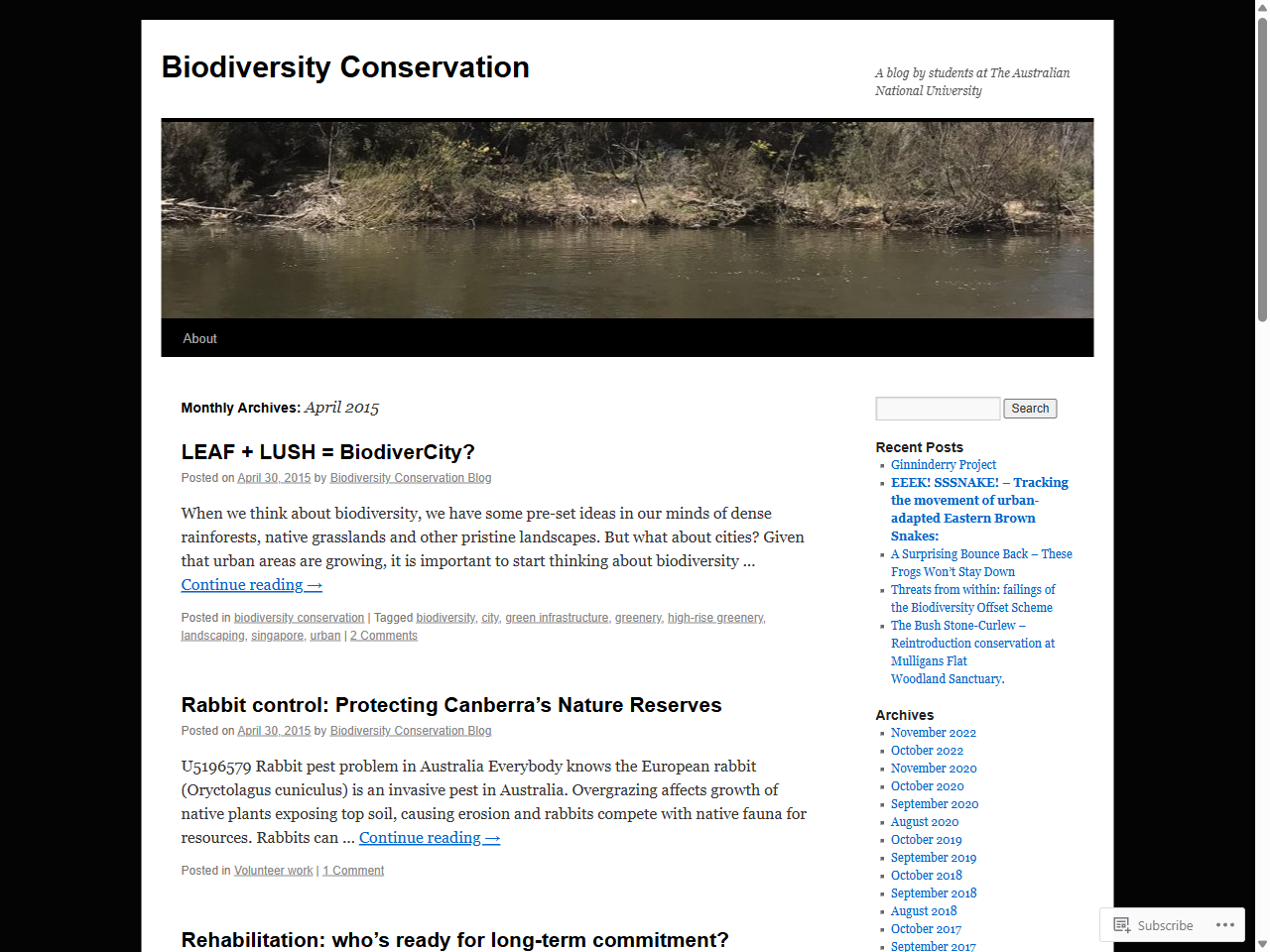 Preview of April | 2015 - Biodiversity Conservation, accessed August 6, 2025
