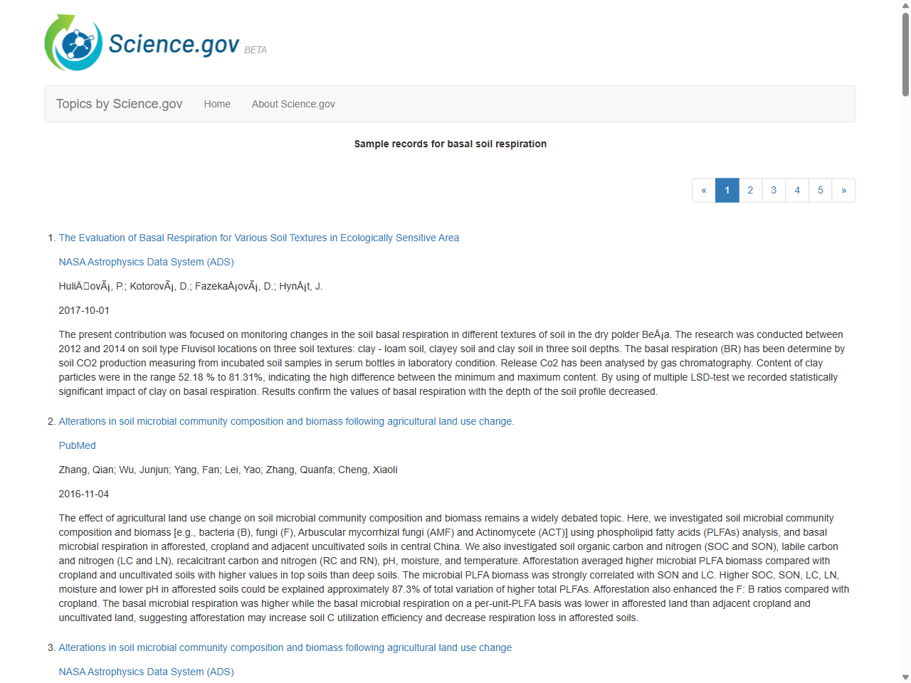 Preview of basal soil respiration: Topics by Science.gov, accessed on June 5, 2025