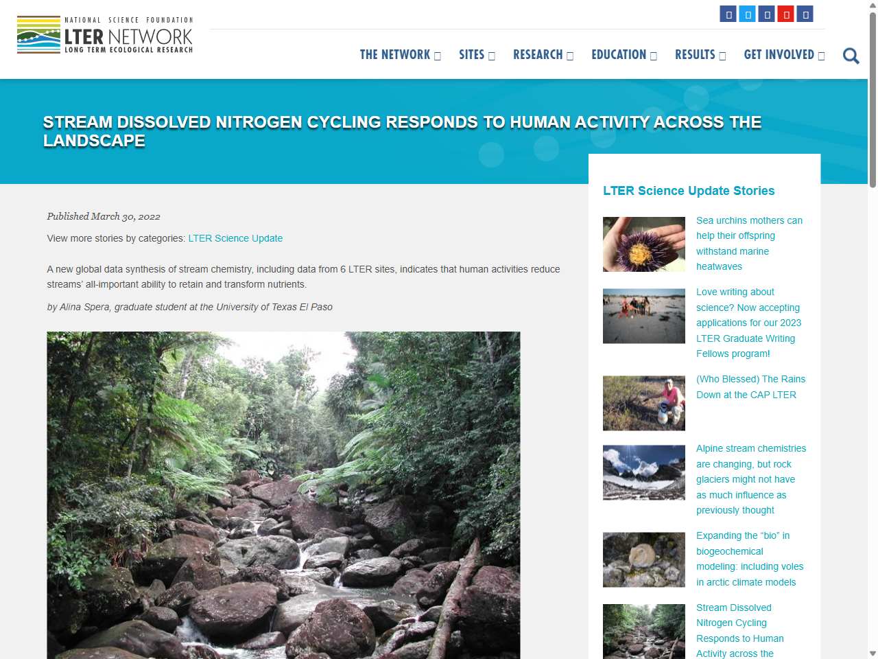 Preview of Stream Dissolved Nitrogen Cycling Responds to Human Activity across the Landscape, accessed July 16, 2025, 