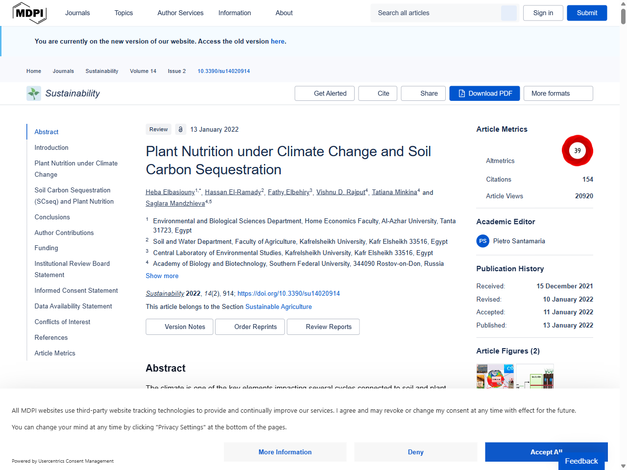 Preview of Soil organic matter formation, persistence, and functioning: A synthesis of current understanding to inform its conservation and