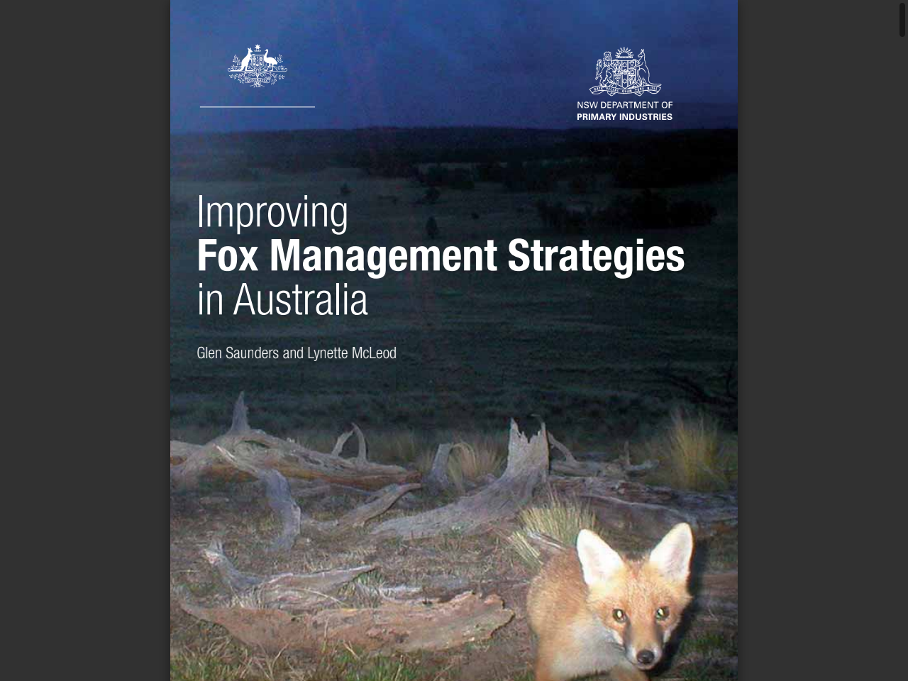 Preview of Improving Fox Management Strategies in Australia - PestSmart, accessed August 3, 2025
