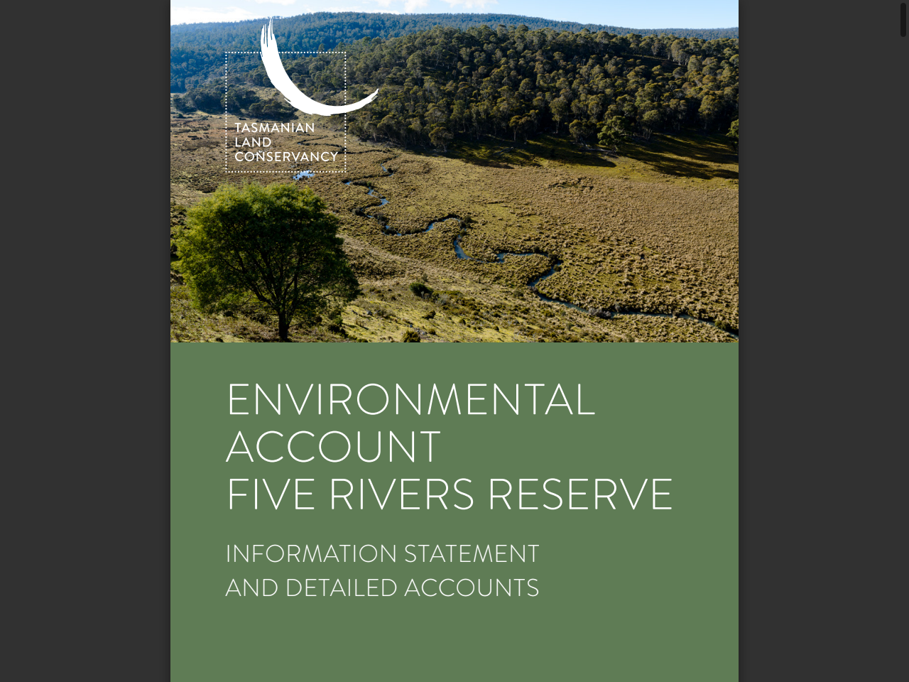 Preview of Five Rivers Environmental Account