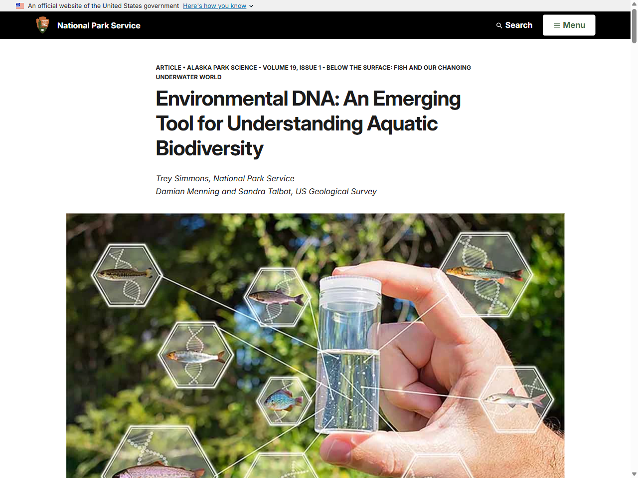 Preview of Environmental DNA: An Emerging Tool for Understanding Aquatic Biodiversity, accessed August 10, 2025