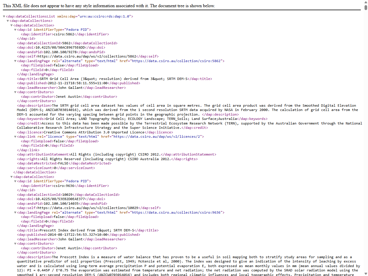 Preview of Terrestrial Ecosystem Research Network - Research Data Australia