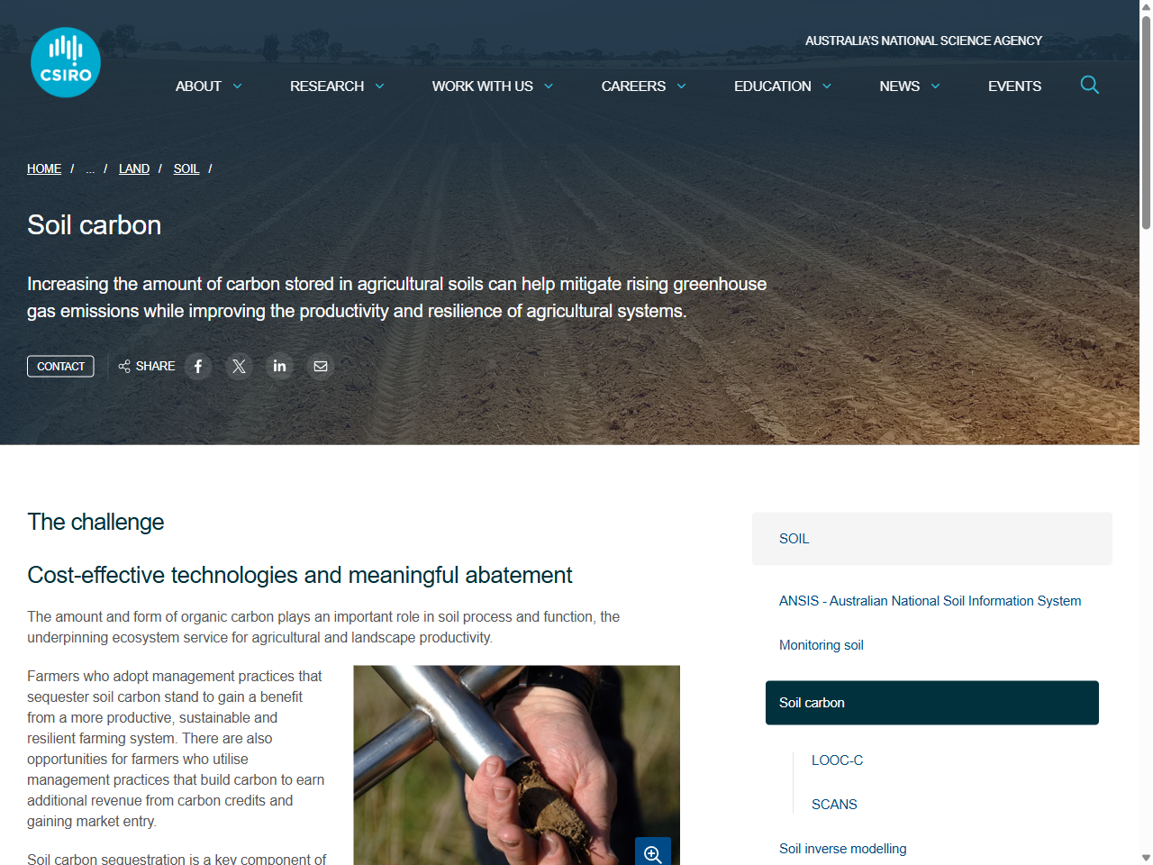 Preview of Estimating the attainable soil organic carbon deficit in the soil fine fraction to inform feasible storage targets and de-risk carbon farming decisions - CSIRO PUBLISHING | Soil Research