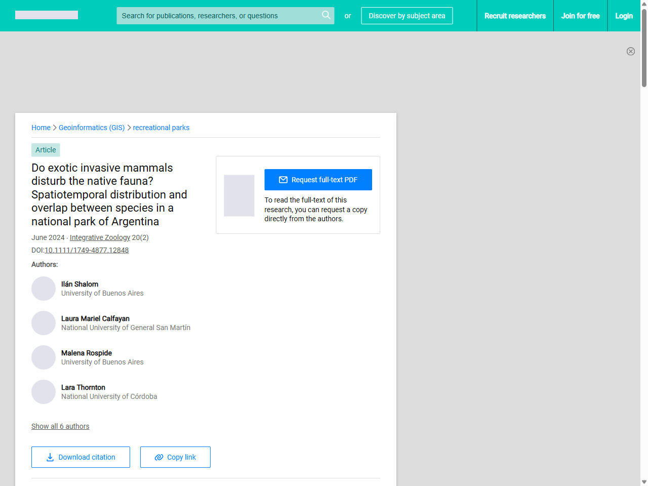 Preview of Does aerial baiting for controlling feral cats in a heterogeneous ..., accessed July 27, 2025