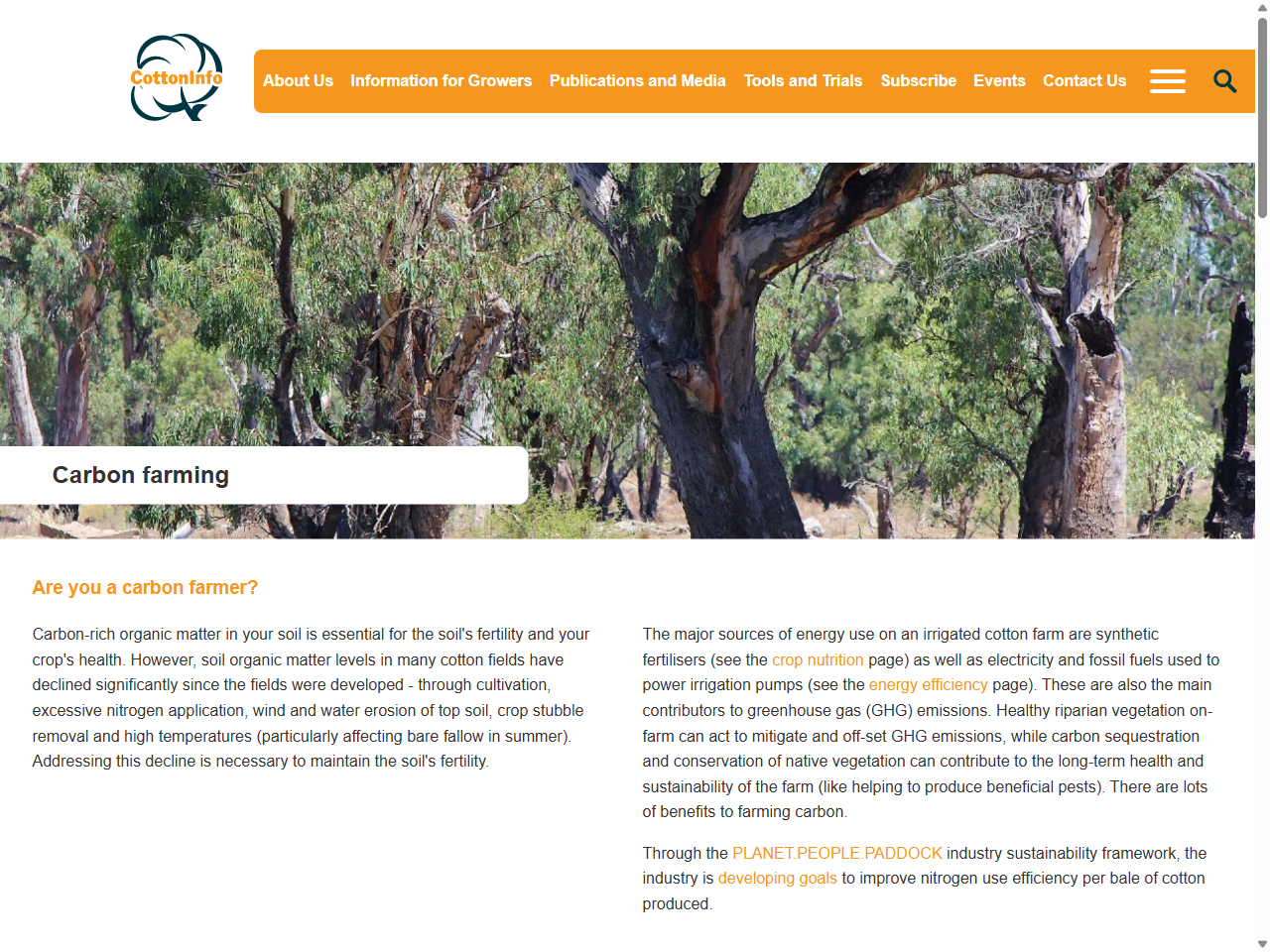 Preview of Carbon farming | CottonInfo