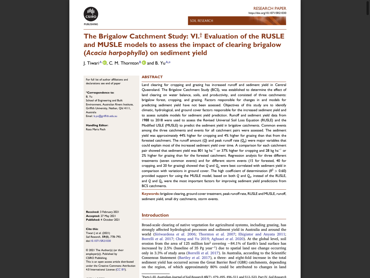 Preview of Alluvial Gully Erosion Rates and Processes Across the Mitchell River Fluvial Megafan in Northern Queensland, Australia - Resilient Landscapes Hub, accessed July 12, 2025
