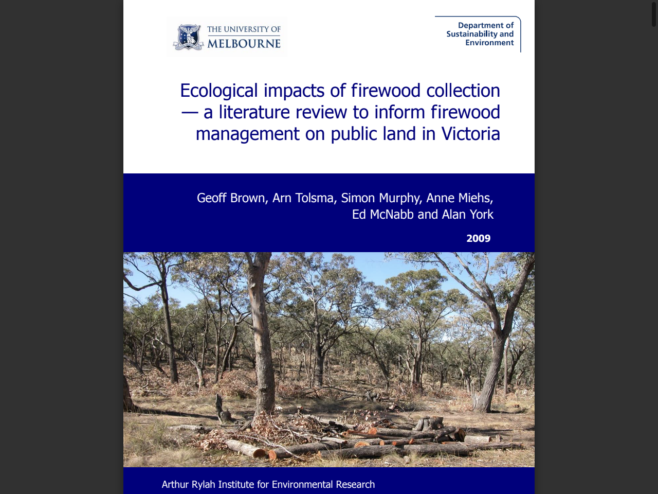 Preview of Picture goes here (in Header and Footer) Ecological impacts of firewood collection, accessed July 12, 2025,