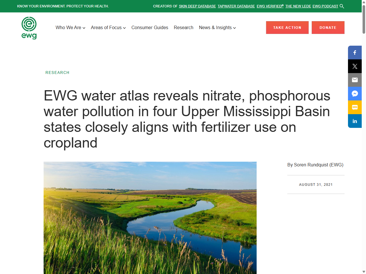 Preview of EWG Tap Water Database | EWG Review of Nitrate in Tap Water, accessed July 27, 2025