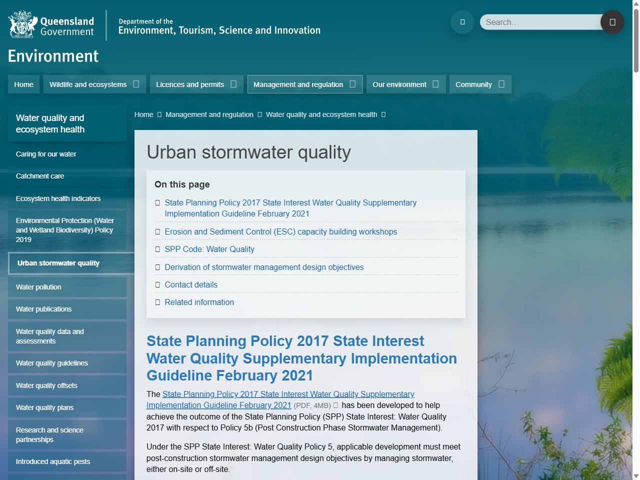 Preview of Urban stormwater quality - Queensland Environment Department, accessed August 2, 2025,