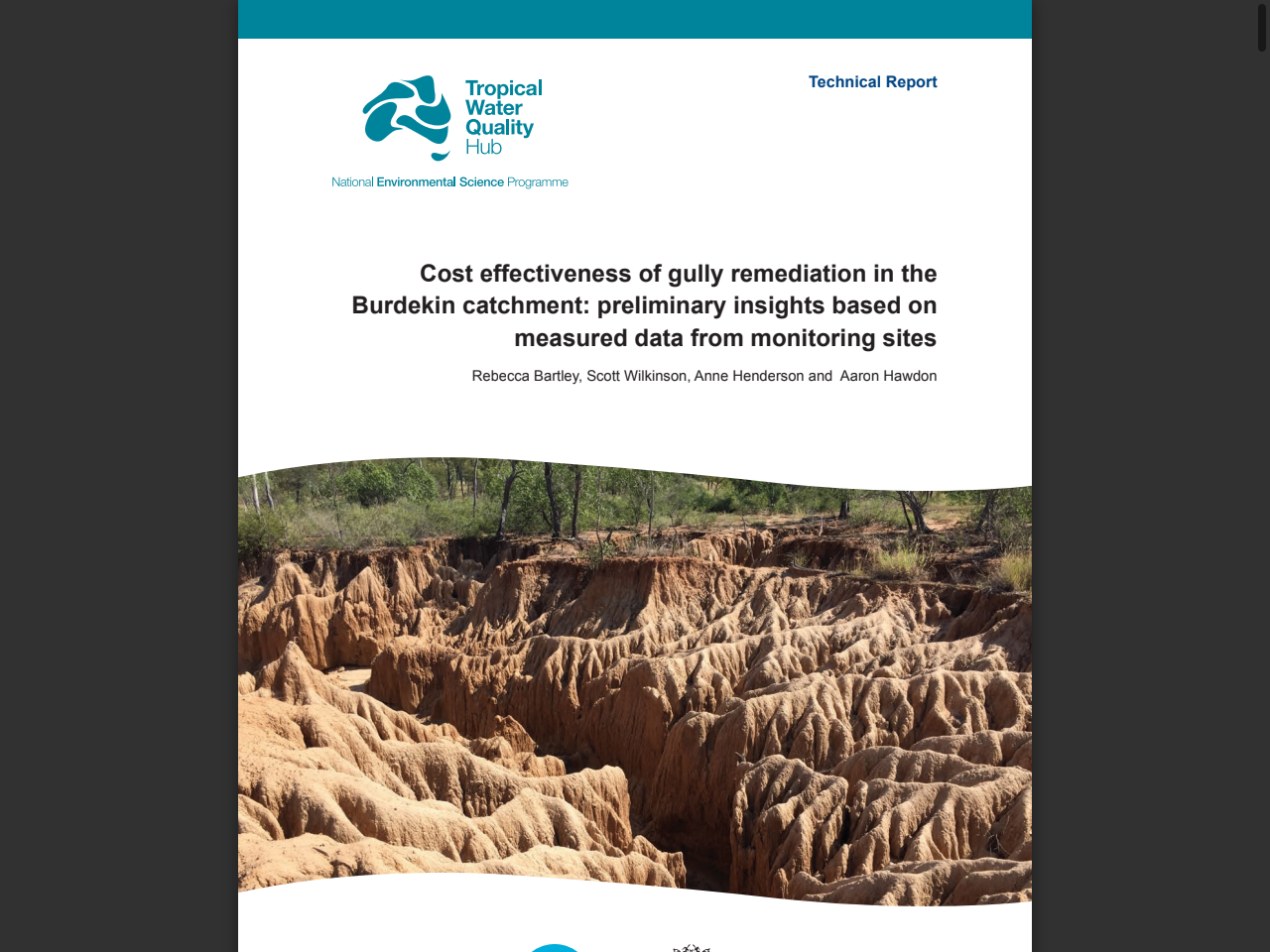 Preview of Cost effectiveness of gully remediation in the Burdekin catchment: preliminary insights based on measured data from monitoring sites - NESP TWQ, accessed July 16, 2025, 