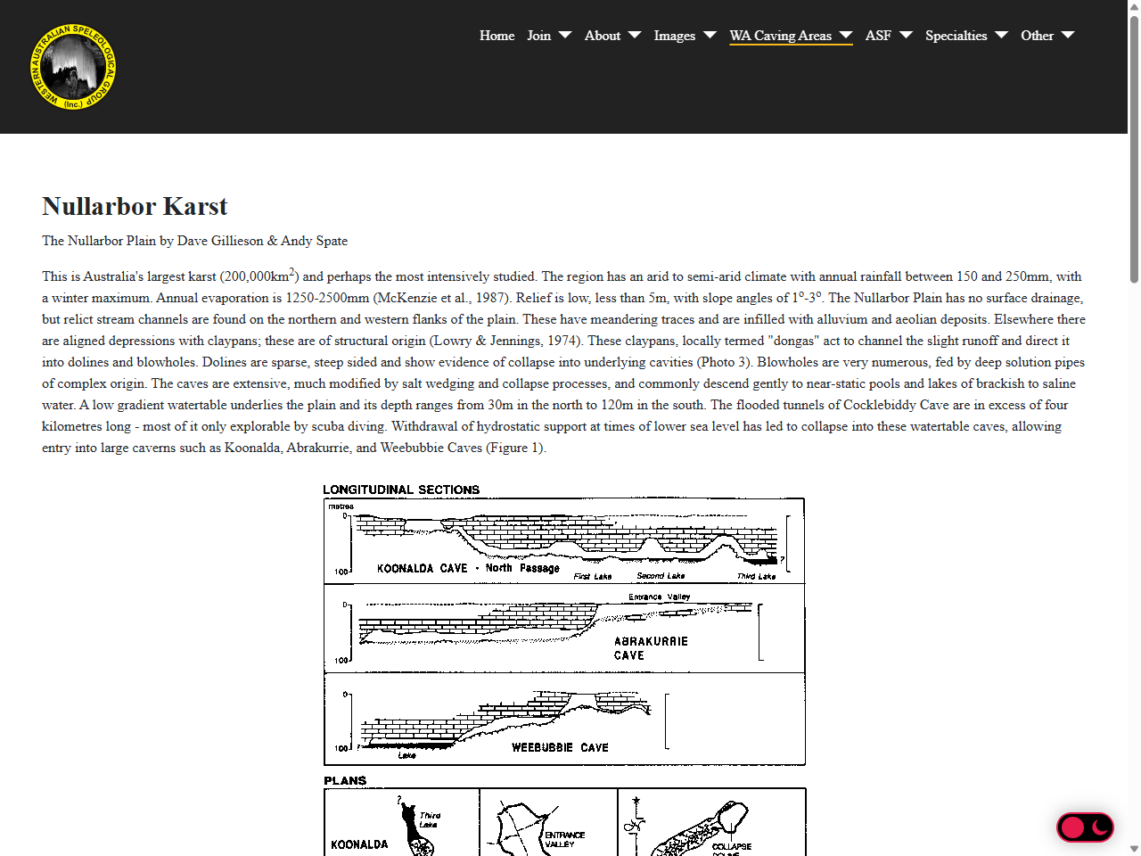 Preview of Nullarbor Karst - The Western Australian Speleological Group, accessed July 26, 2025,