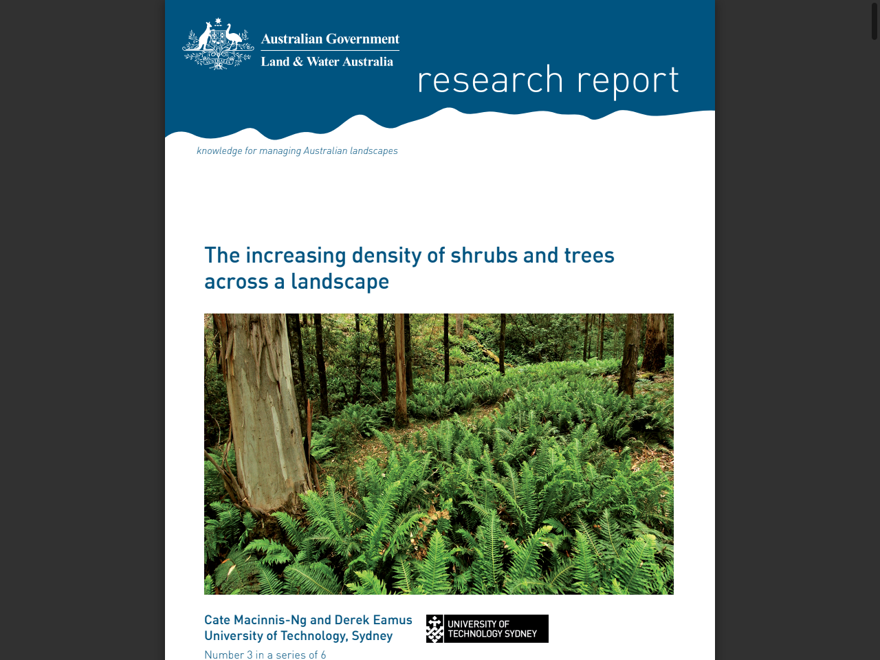Preview of research report - University of Technology Sydney, accessed July 15, 2025