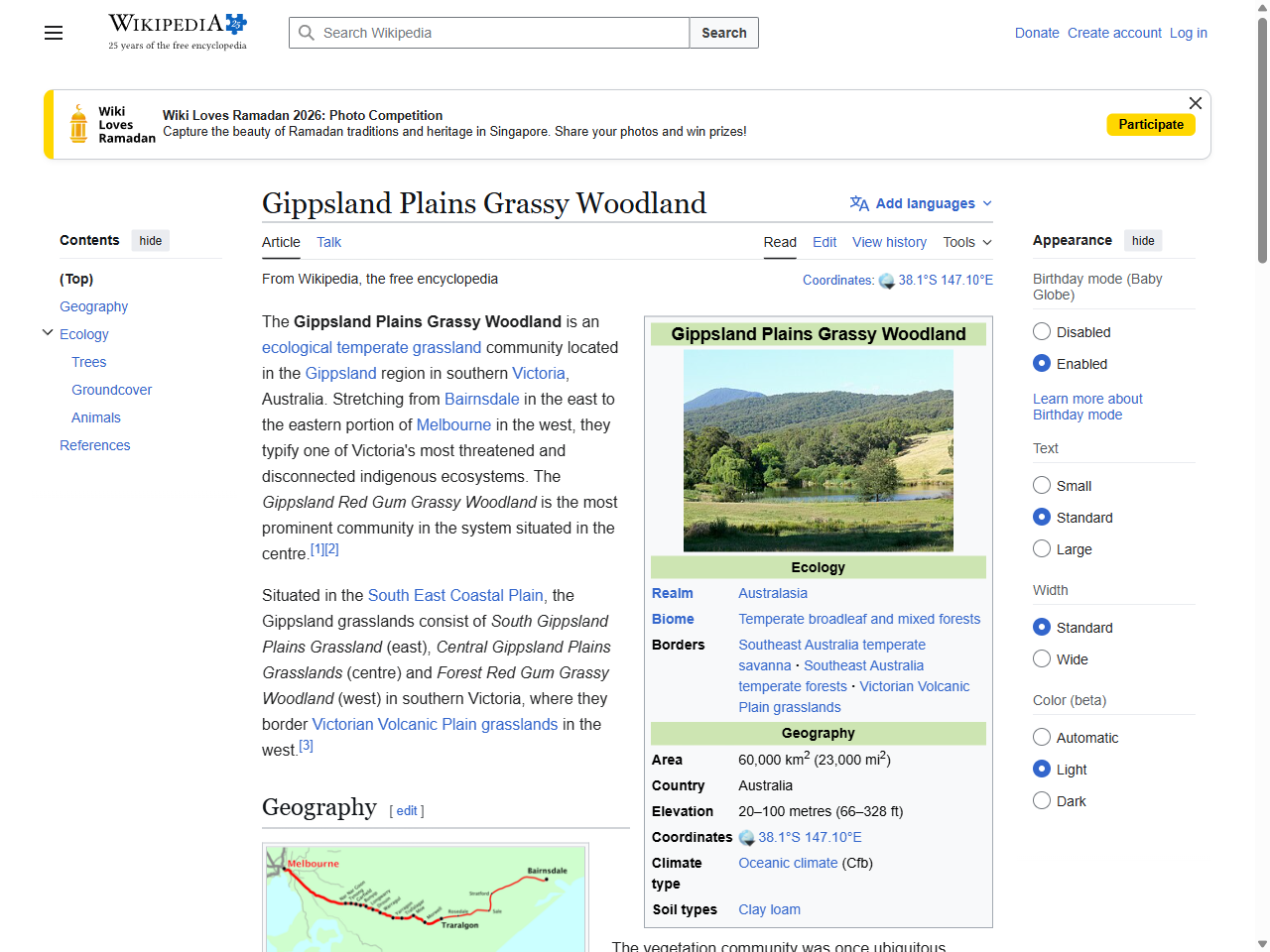 Preview of Gippsland Plains Grassy Woodland - Wikipedia, accessed August 11, 2025, 