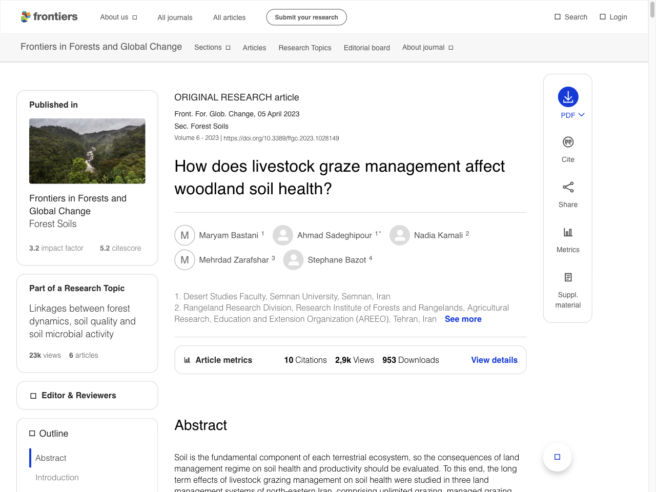 Preview of How does livestock graze management affect woodland soil health? - Frontiers, accessed July 30, 2025,