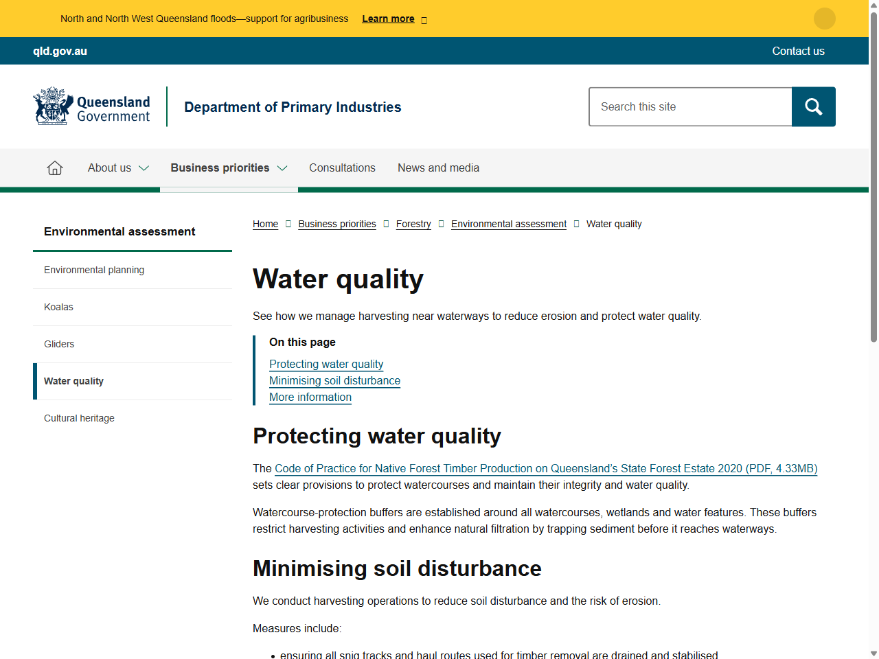 Preview of Water quality - Department of Primary Industries, Queensland, accessed July 20, 2025, 