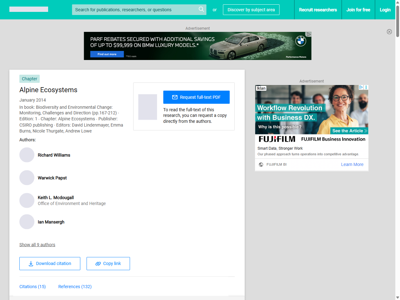Preview of Alpine Ecosystems | Request PDF - ResearchGate