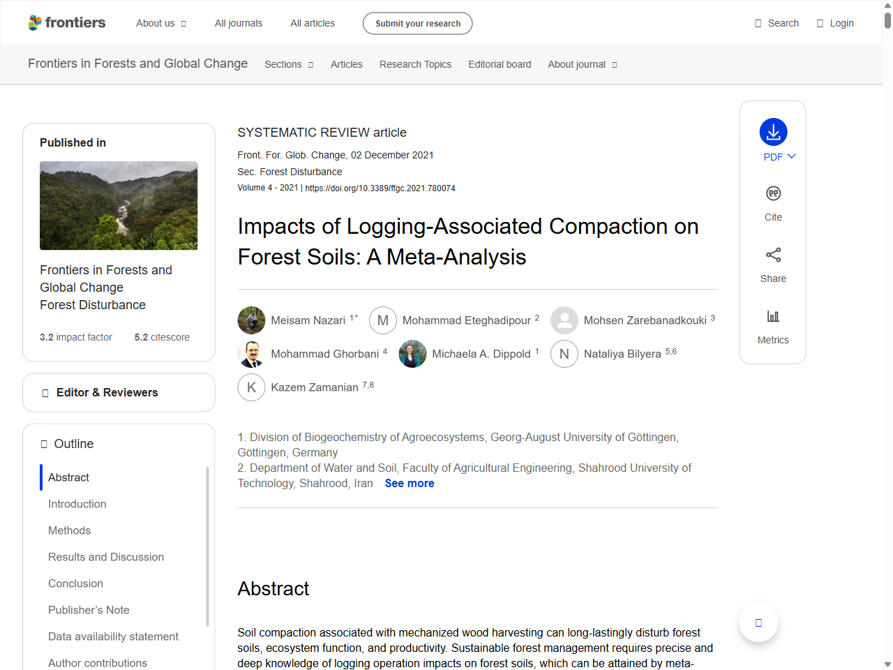 Preview of Impacts of Logging-Associated Compaction on Forest Soils: A Meta-Analysis - Frontiers, accessed July 30, 2025, 