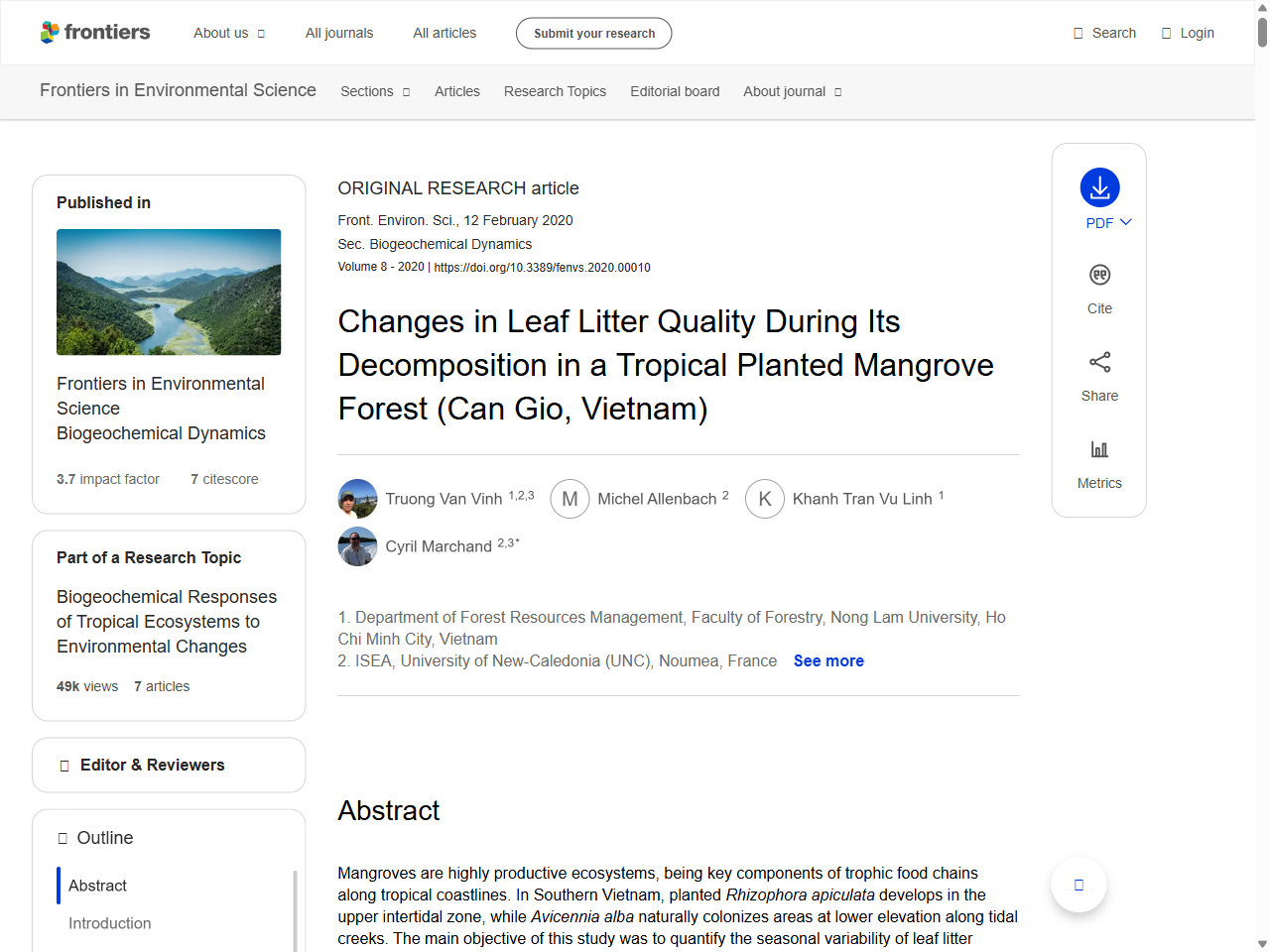 Preview of Carbon, nitrogen and phosphorus contents and their ecological stoichiometric characteristics in leaf litter from the Jianfengling Tropical Montane Rainforest - Frontiers, accessed August 3, 2025